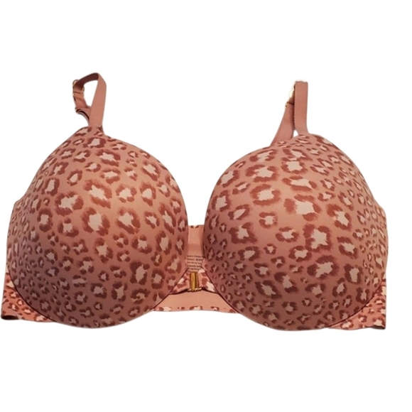 Victoria's Secret Other - Victoria Secret Incredible Perfect Shape Underwire Tan Leopard Print Bra 36DDD